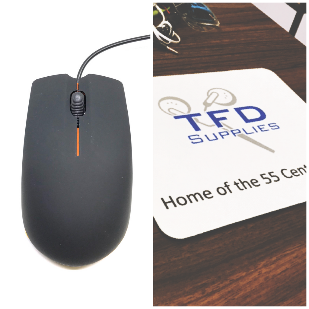 10 USB Mice and 10 Mousepads