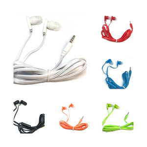 Mixed Color Stereo Deluxe Earbuds With Microphone